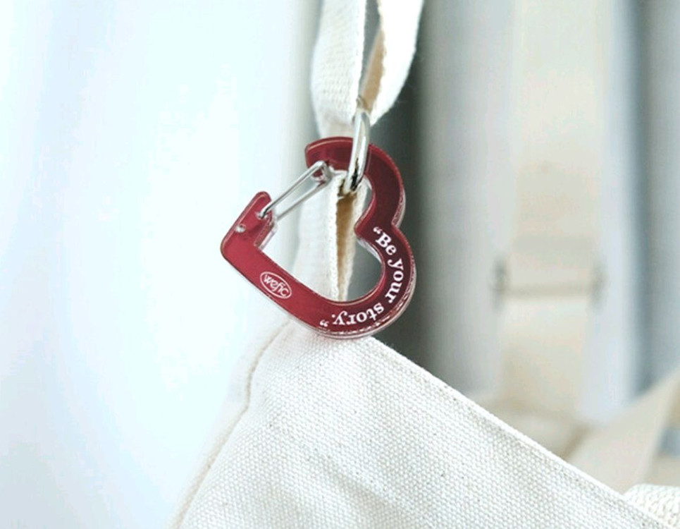 위픽 하트 카라비너 키링 새상품 이미지