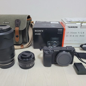 소니 A6400 + 탐론 17-70mm + 번들렌즈 세트 팝니다 이미지