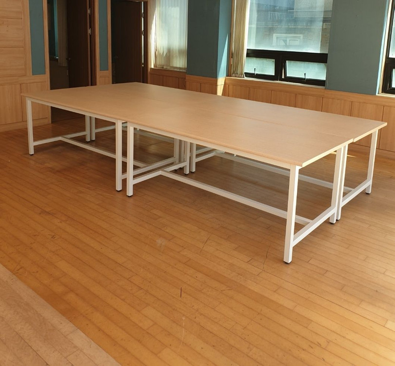 회의용테이블 회의용의자 파티션 책상 의자 서랍 수납장 책장 포밍탁자 접이식탁자 작업탁자 이미지