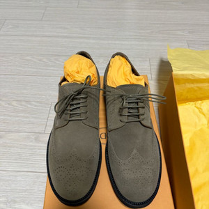 TODS 스웨이드 레이스업 슈즈 (새상품) uk8 이미지