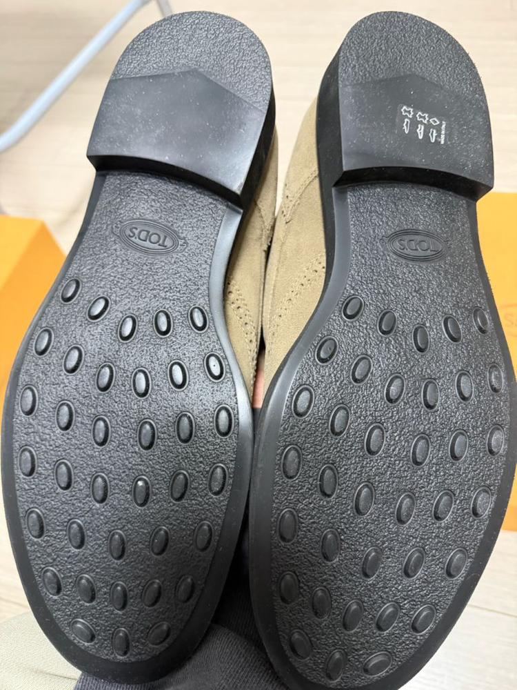 TODS 스웨이드 레이스업 슈즈 (새상품) uk8 이미지