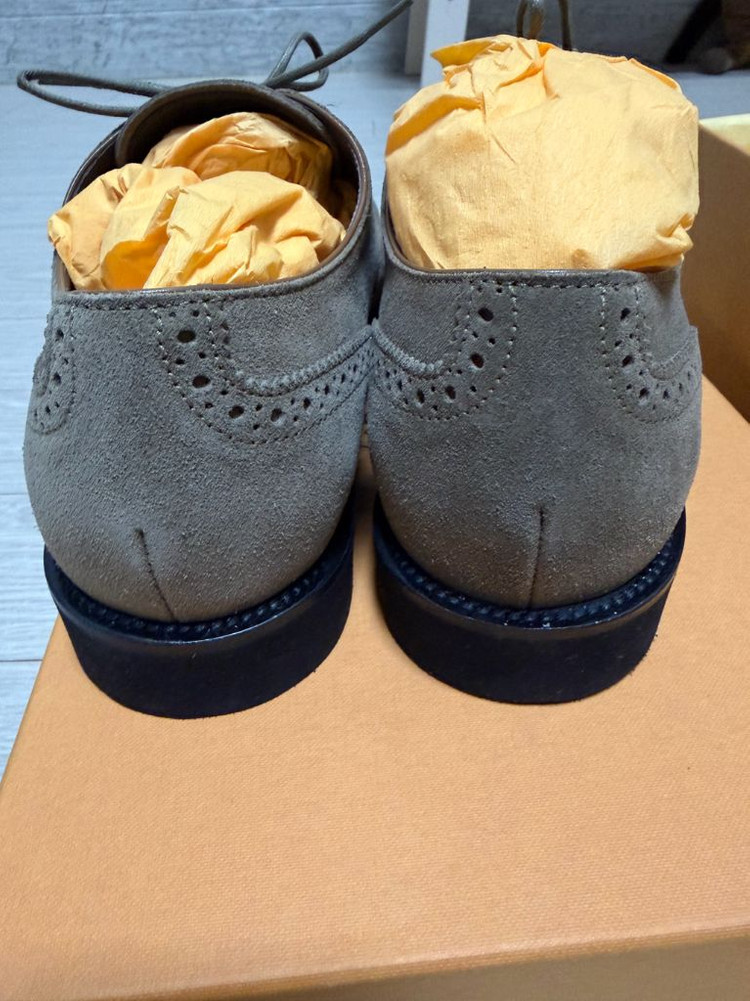 TODS 스웨이드 레이스업 슈즈 (새상품) uk8 이미지