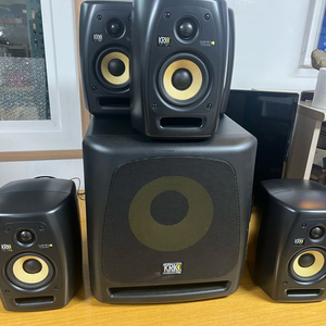 5.1 krk우퍼10s* vxt4 스튜디오 모니터 스피커 세트(가격인하) 이미지