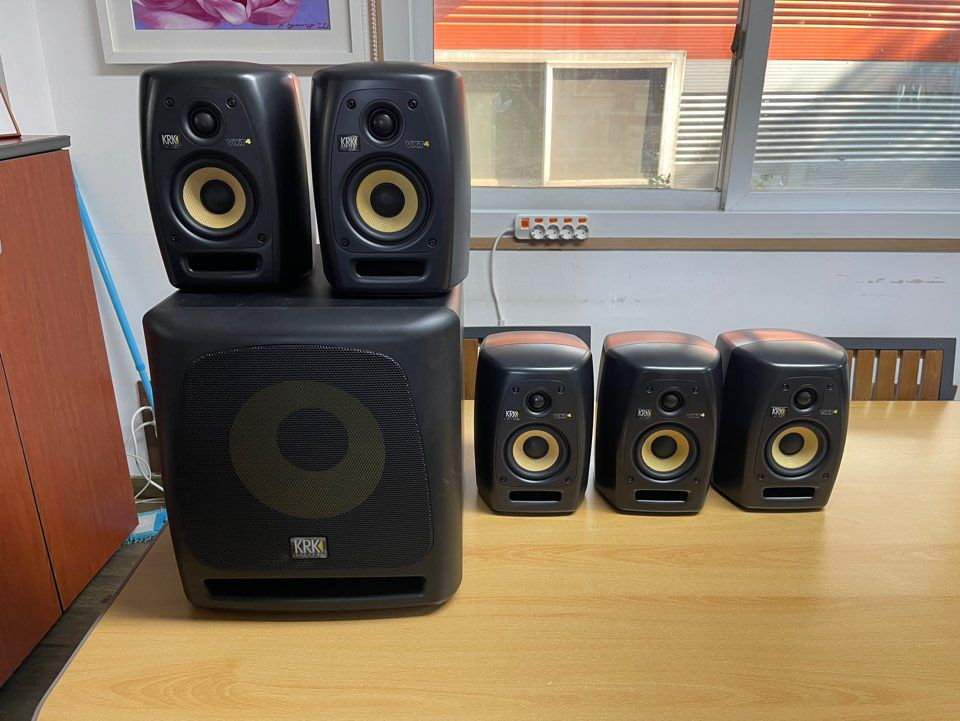5.1 krk우퍼10s* vxt4 스튜디오 모니터 스피커 세트(가격인하) 이미지