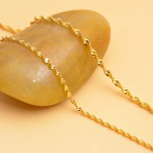 새 18k Gold GP 금 골드 파일 목걸이 45cm 이미지