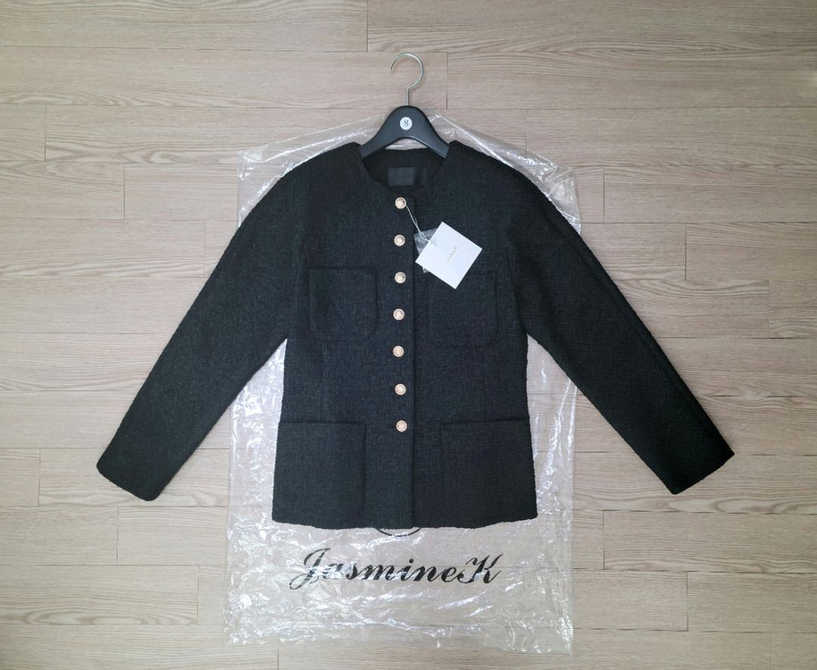 자스민케이/트위드자켓/블랙/S사이즈/새상품 이미지