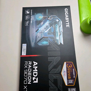 기가바이트 RX 9070 XT ICE 그래픽카드 화이트 (미개봉) 이미지