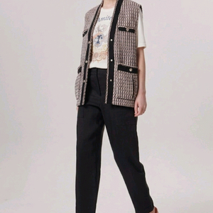 (새상품)마쥬 글리터 트위드 베스트 36신이즈 이미지