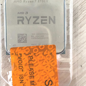 새제품 amd cpu 라이젠 5700x 수율 확인품 이미지
