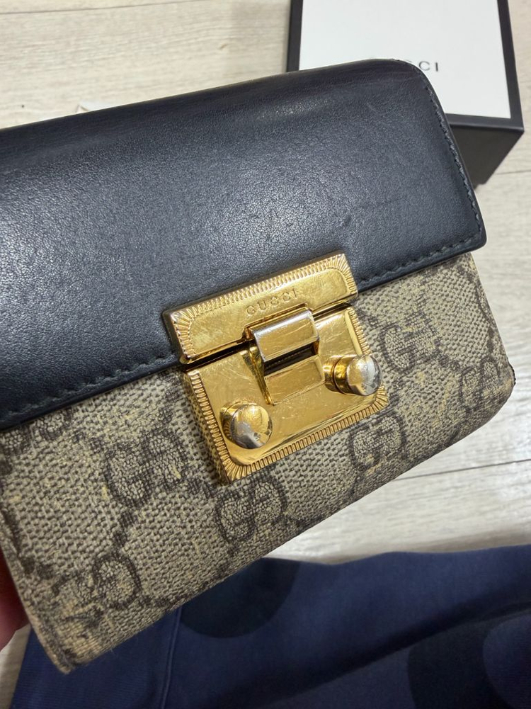 구찌 패드락 GG 수프림 캔버스 반지갑 영수증포함 풀박스 80만짜리 이미지