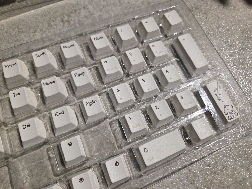 [택포][새제품] 프리플로우 푸댕이 키보드 키캡 이미지