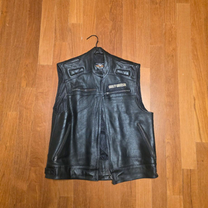 할리데이비슨 가죽 조끼 이미지