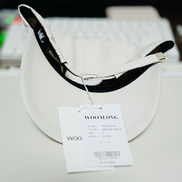 우알롱 WOOALONG 모자 볼캡 (웜 베이지) 이미지