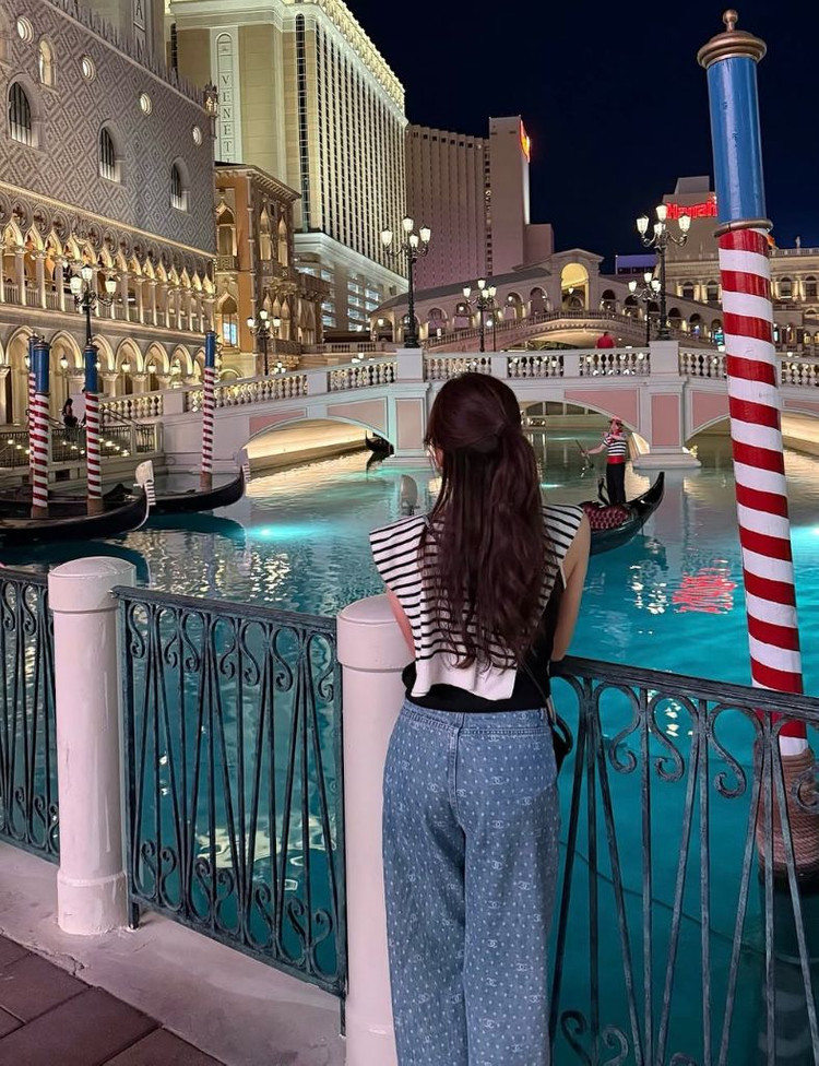 수입청바지) 로고 와이드 데님 팬츠 이미지