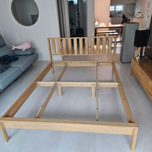 트리엔조이 원목 침대프레임 ( 퀸사이즈 ) 팝니다. 이미지