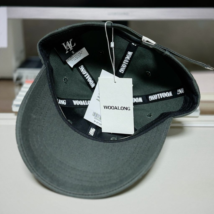 우알롱 WOOALONG 모자 볼캡 (차콜) 이미지