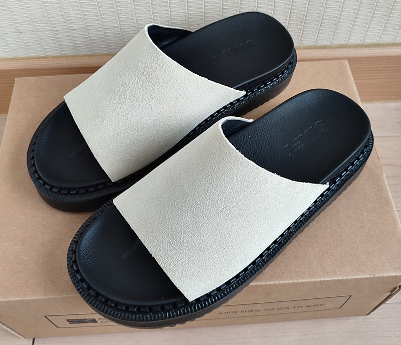 브랜드 남자슬리퍼270 키높이 학생 사무실 회사 슬리퍼 식스핏 새상품 이미지