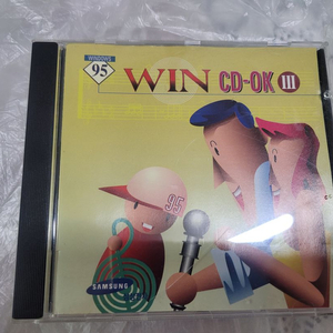 WIN CD-OK III 윈도우95 노래방CD(삼성전자 매직스테이션III 번들 CD(상태좋음 CD거의 무기스) 이미지