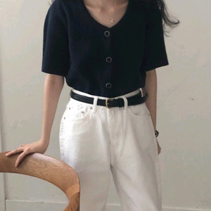 아카이브 제이투유 모네가디건 네이비 + 니트베스트 이미지