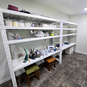 진열용 쇼핑몰랙 고릴라랙 창고랙 철제선반 무볼트 중량랙 철제앵글 이미지