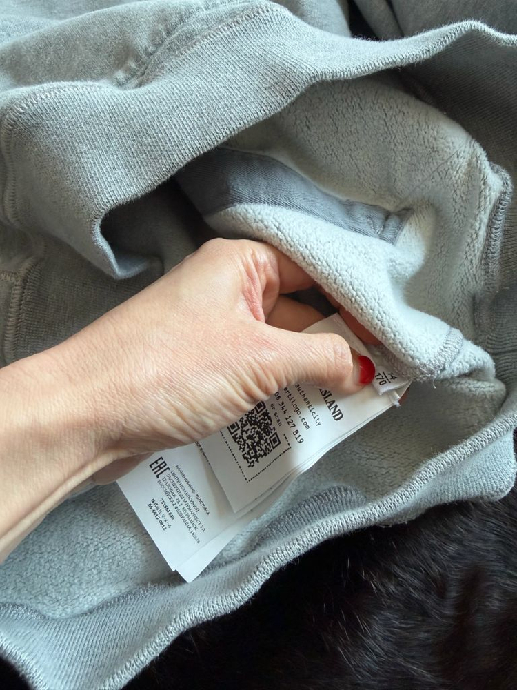 스톤아일랜드 그레이 후드티 170/14y 이미지