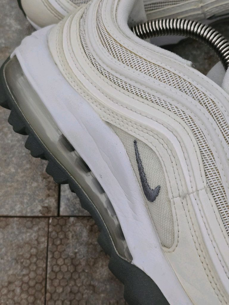 (235)나이키 에어맥스 97 g 화이트 그레이 골프화 운동화 이미지