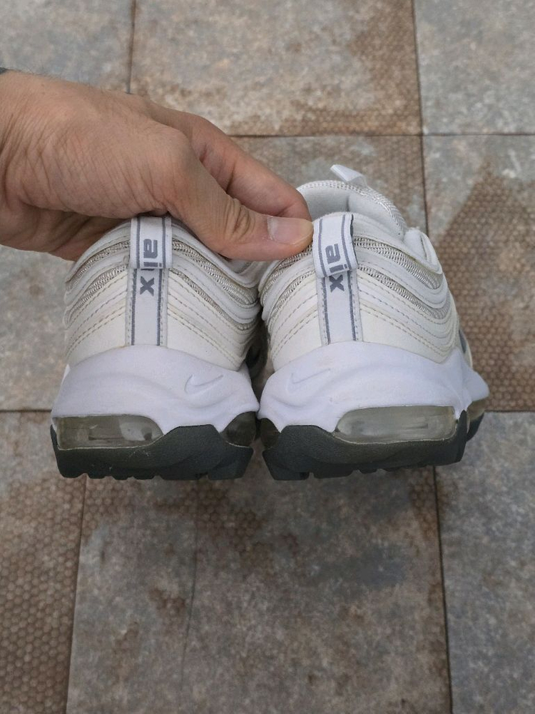(235)나이키 에어맥스 97 g 화이트 그레이 골프화 운동화 이미지