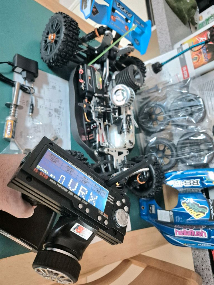 *각종교신가능*니트로엔진1/8RC카VRX-2(튜닝UP버전*새제품)알씨카4WD버기풀박스셋~바람에언덕에서 이미지