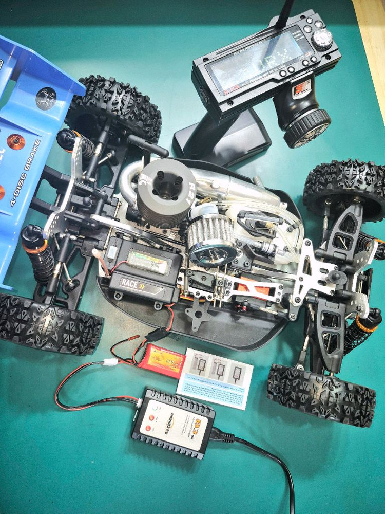 *각종교신가능*니트로엔진1/8RC카VRX-2(튜닝UP버전*새제품)알씨카4WD버기풀박스셋~바람에언덕에서 이미지