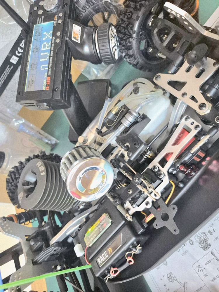 *각종교신가능*니트로엔진1/8RC카VRX-2(튜닝UP버전*새제품)알씨카4WD버기풀박스셋~바람에언덕에서 이미지