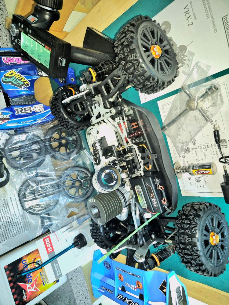 *각종교신가능*니트로엔진1/8RC카VRX-2(튜닝UP버전*새제품)알씨카4WD버기풀박스셋~바람에언덕에서 이미지