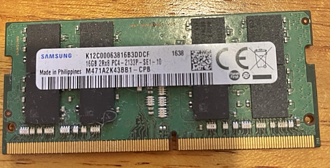 노트북용램 삼성램 16GB DDR4 2133 이미지