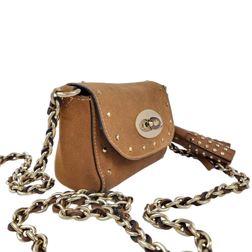 정품 멀버리 헤비 스웨이드 미니 체인 크로스백 이미지