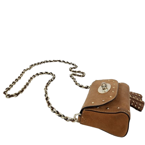 정품 멀버리 헤비 스웨이드 미니 체인 크로스백 이미지