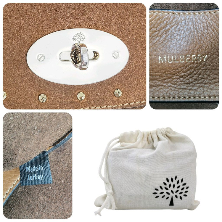 정품 멀버리 헤비 스웨이드 미니 체인 크로스백 이미지