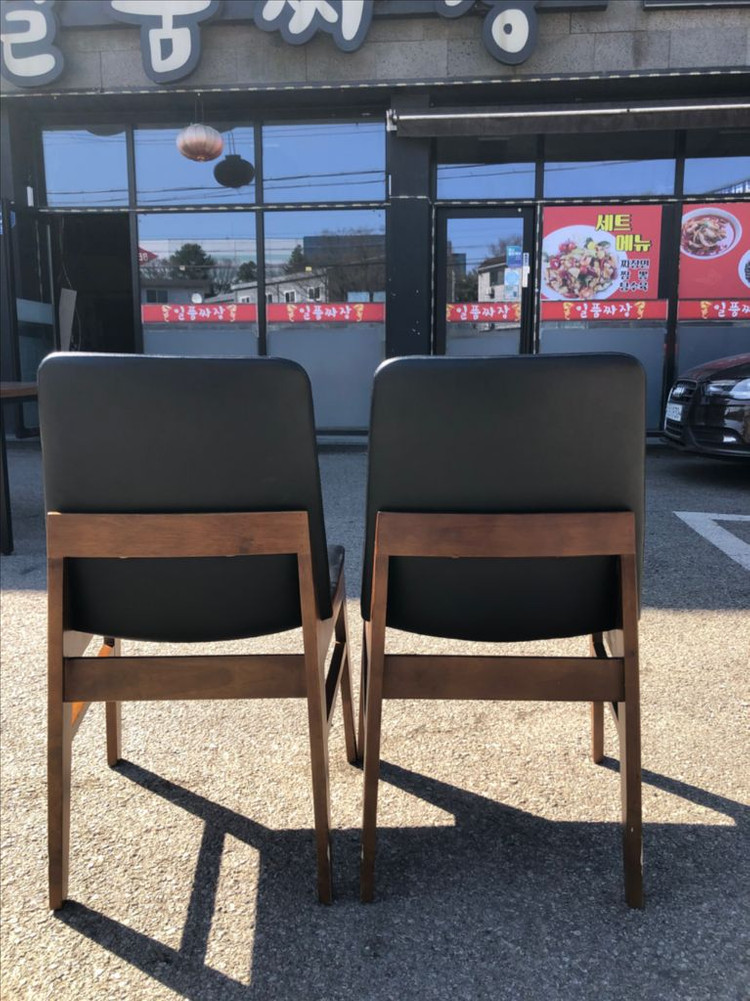 카페 식당의자 원목 다이닝 체어 이미지