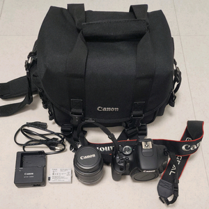Canon EOS 600D DSLR 카메라 + 18-55mm 렌즈 이미지