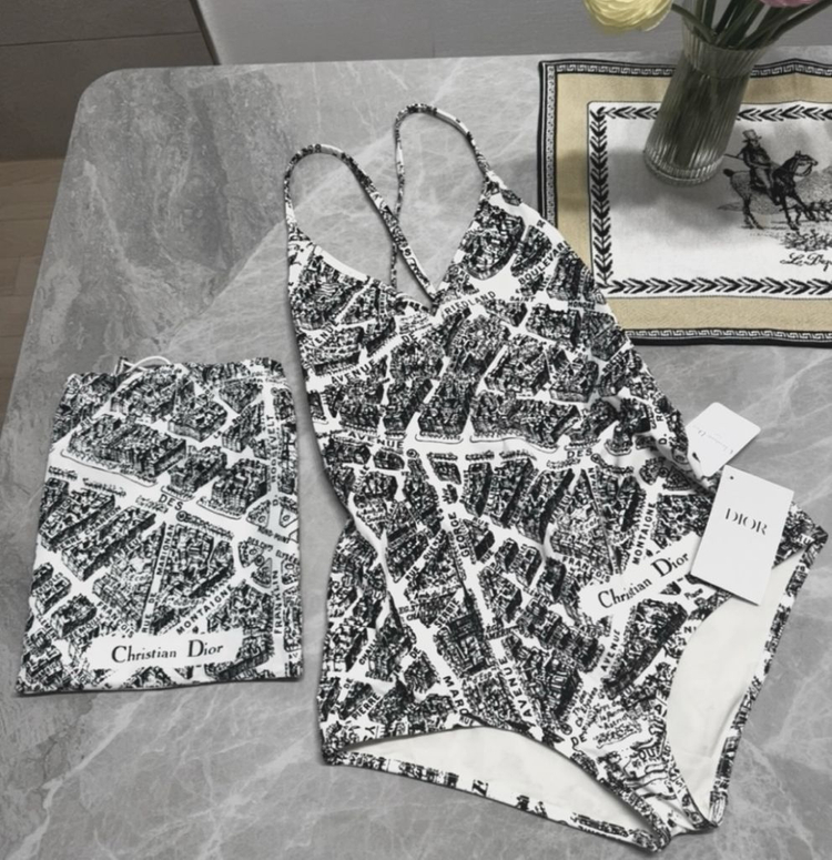 새제품 디올 원피스 수영복m 이미지