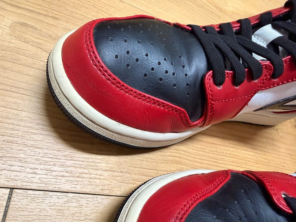 정품 나이키 조던 1 미드 시카고 블랙토 260 이미지