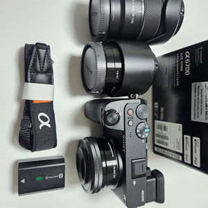 소니 a6700 미러리스 카메라 18-135mm, 16-50mm, 50mm 렌즈 포함