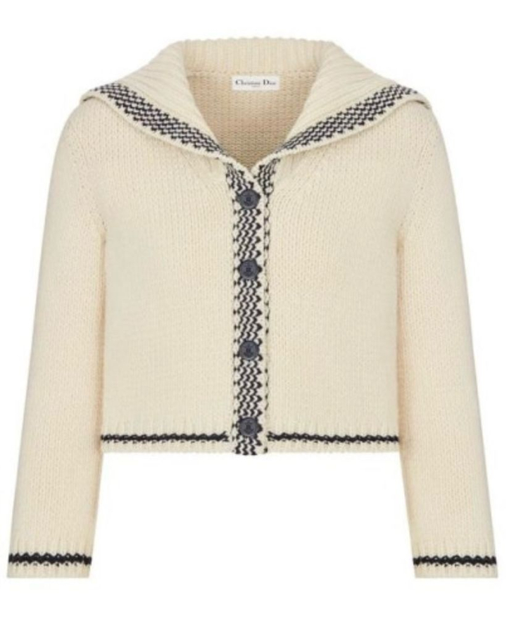 디올 세일러 니트 가디건 40 이미지
