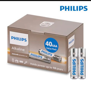 필립스 AAA 건전지 40개 이미지