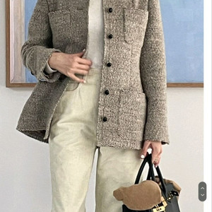 아뜰리에쎄모먼/트위드자켓/34사이즈/새상품 이미지