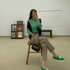 폴로 랄프로렌 여성 스트라이프 드레스 셔츠 이미지