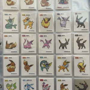 포켓몬 띠부씰 이브이 모음 이미지