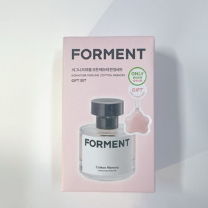 미개봉 올리브영 포맨트 시그니처 코튼메모리 50ml+퍼퓸밤키링 이미지