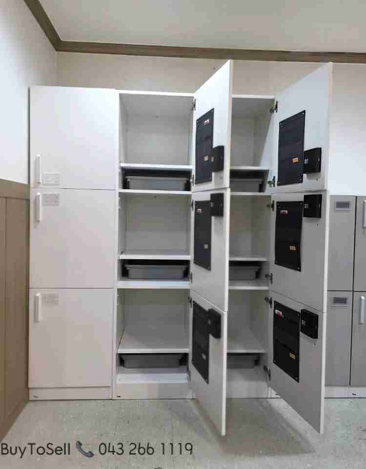 퍼시스 SWS 3단 3인용 번호키 사물함 대량판매 이미지