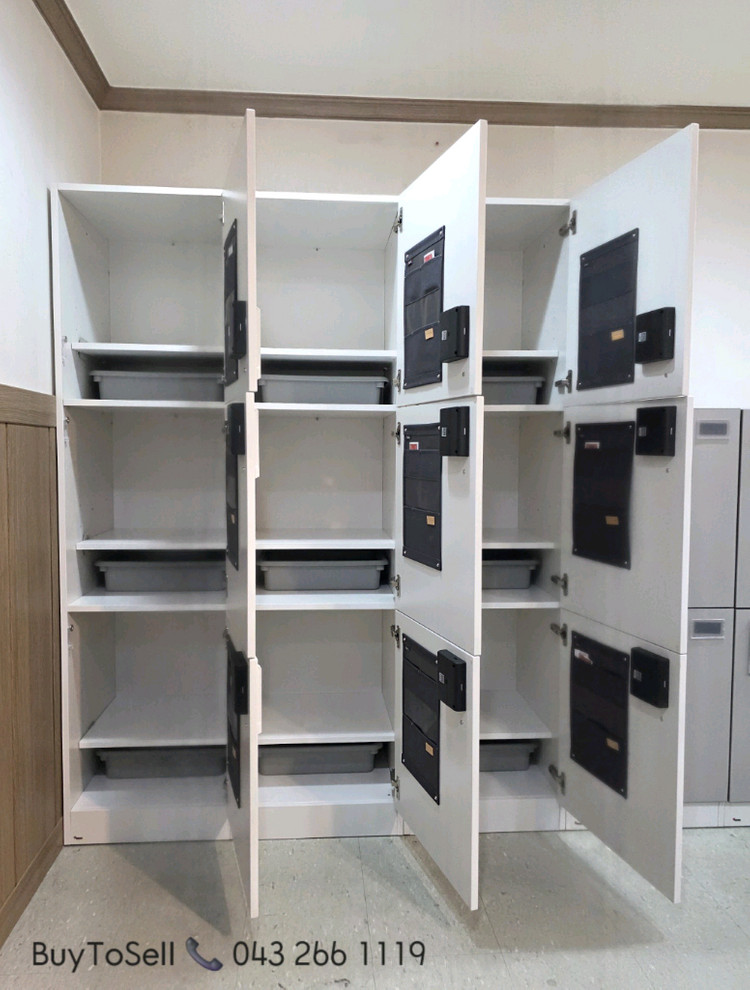 퍼시스 SWS 3단 3인용 번호키 사물함 대량판매 이미지