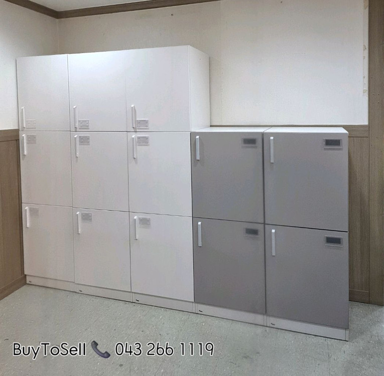 퍼시스 SWS 3단 3인용 번호키 사물함 대량판매 이미지