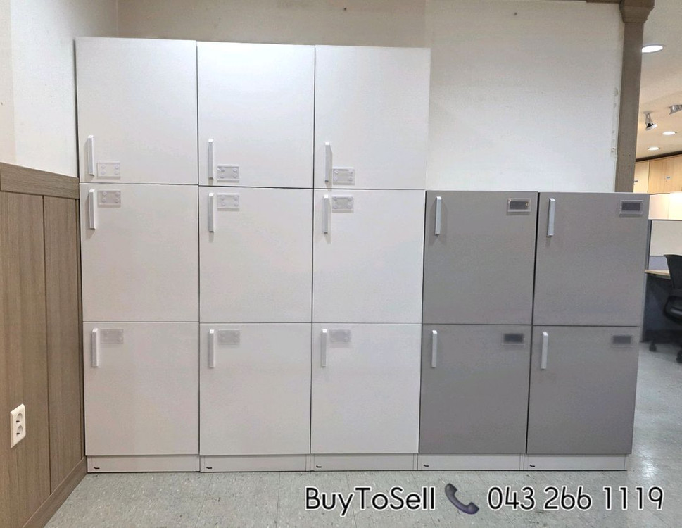 퍼시스 SWS 3단 3인용 번호키 사물함 대량판매 이미지